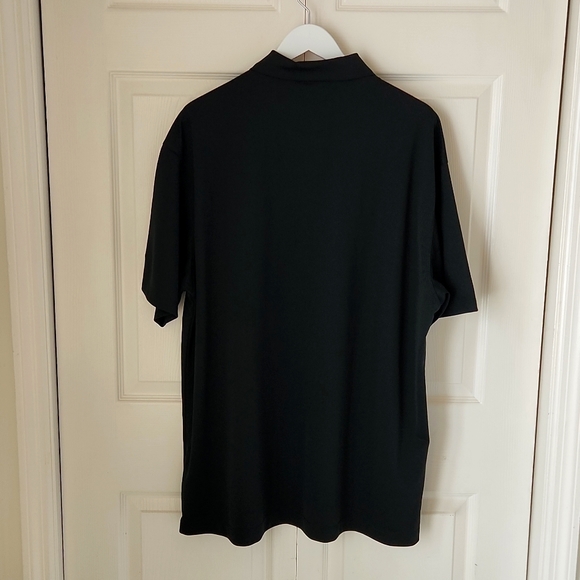 NIKE GOLF Golf Shirt Black White Swoosh Big & Tall XXL - Picture 2 of 12